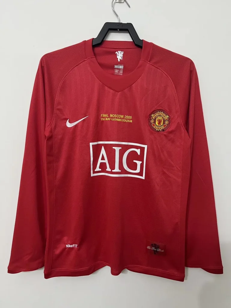 Manchester United AIG Final Moscow 2008 Long-Sleeve Football Shirt — Retro / Classic