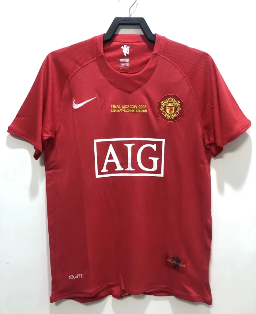 Manchester United AIG Final Moscow 2008 Short-Sleeve Football Shirt — Retro / Classic